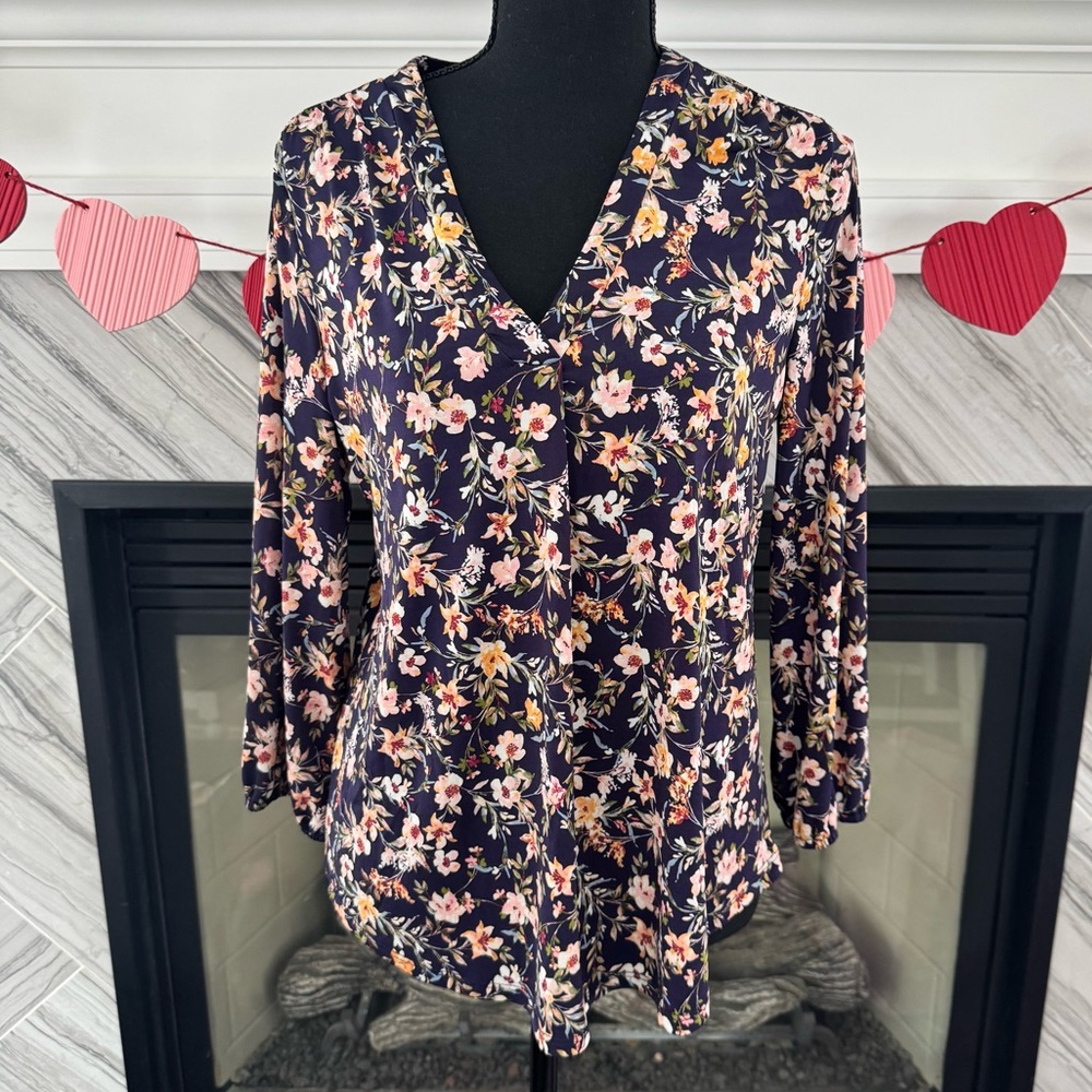 Two By Vince Camuto Floral Blouse‎ Small